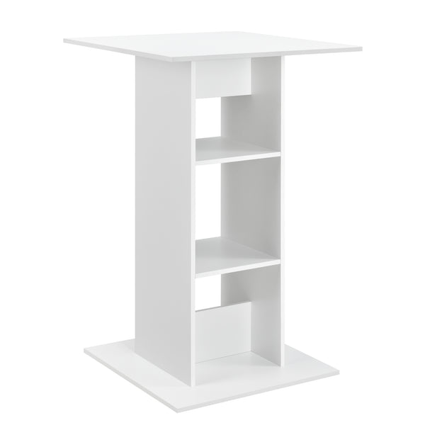 Bartisch Visby 110x70x70 cm mit 3 Regalfächern en.casa