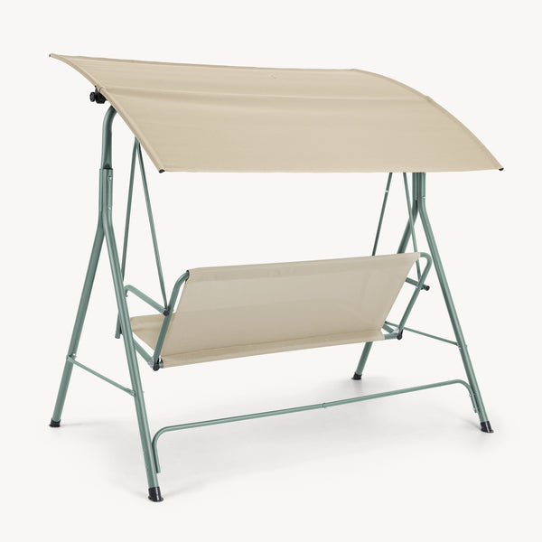 Hollywoodschaukel Satten 3-Sitzer [en.casa]