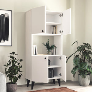 Beistellschrank Nes 135x60x32cm in versch. Farben [en.casa]