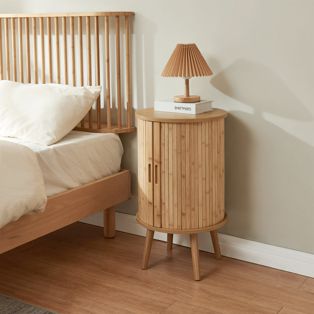 Nachttisch Nordkapp 65x40 cm Bambus [en.casa]