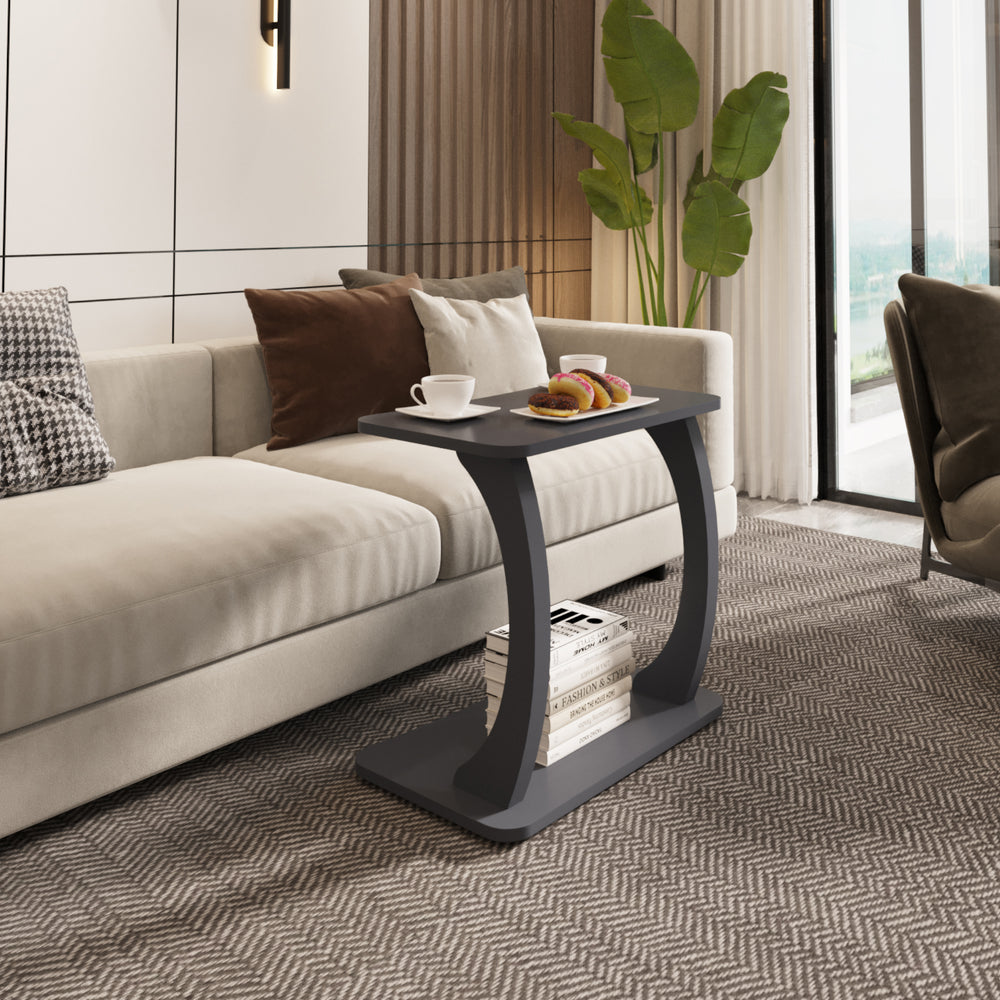 Beistelltisch Stattela C-förmig 59x35x56 cm [en.casa]