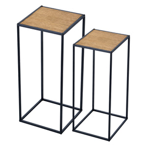 Beistelltische Gamleby im 2er Set Satztisch Holz-Optik [en.casa]
