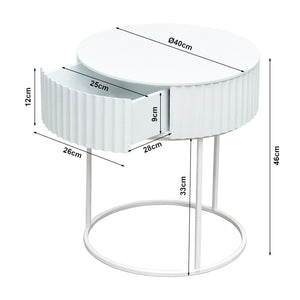 Beistelltisch Rill mit Schublade [en.casa]
