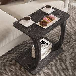 Beistelltisch Stattela C-förmig 59x35x56 cm [en.casa]