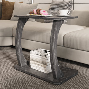 Beistelltisch Stattela C-förmig 59x35x56 cm [en.casa]