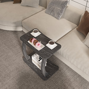 Beistelltisch Stattela C-förmig 59x35x56 cm [en.casa]