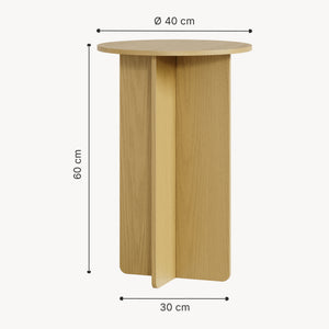 Beistelltisch Vappevn 60xØ40 cm [en.casa]