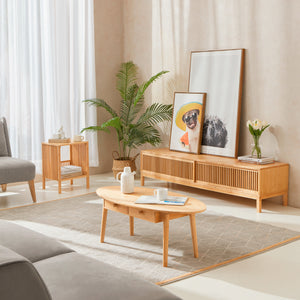 Beistelltisch Varde Bambus [en.casa]