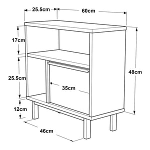 Beistelltisch Vesanto 60x60x26 cm [en.casa]