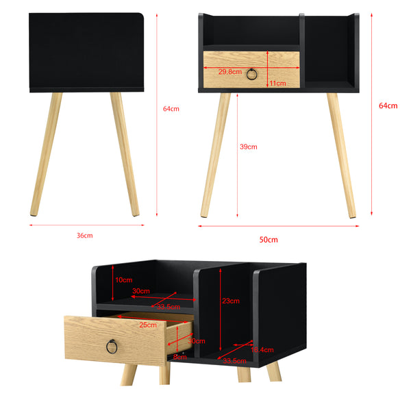 Beistelltisch Gibbston 64x50x36 cm in versch. Farben en.casa