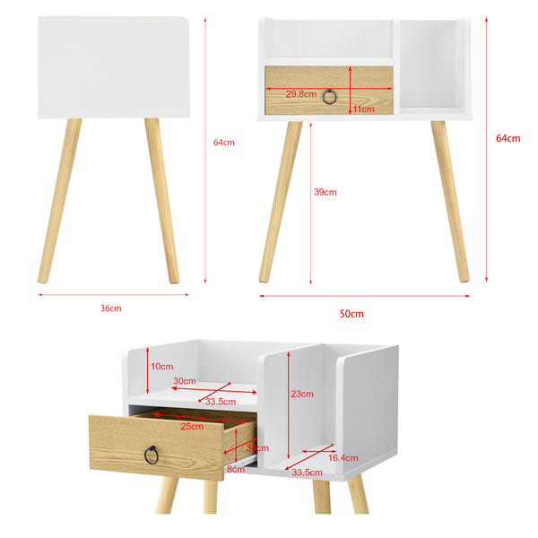 Beistelltisch Gibbston 64x50x36 cm in versch. Farben en.casa