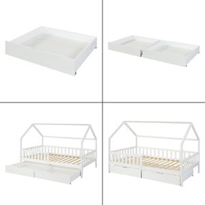 Bettkasten 2er Set Ydre Weiß [en.casa]