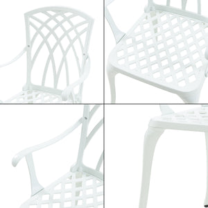 Bistro-Set Vena 3-tlg. Aluminiumguss [casa.pro]