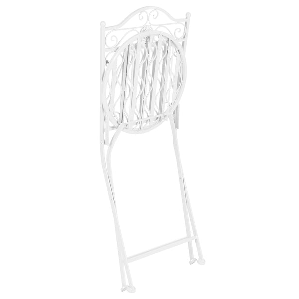 Bistroset Biella 3-tlg. klappbar Metall [en.casa]