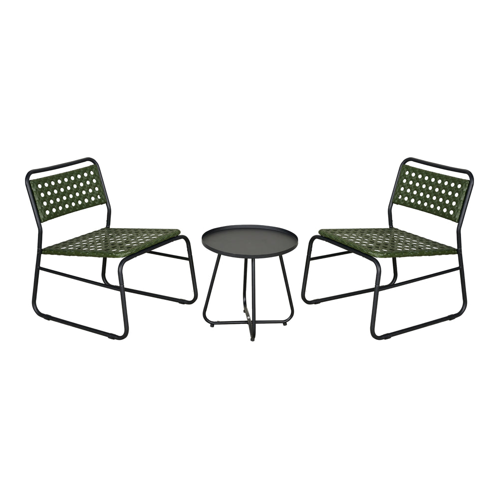 Bistroset Brienza 3-tlg. Polyrattan [casa.pro]