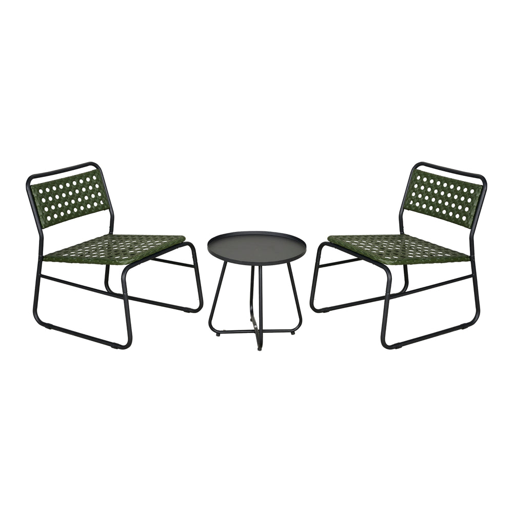 Bistroset Brienza 3-tlg. Polyrattan [casa.pro]