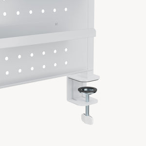 Schreibtisch-Organizer zum Anklemmen Sauda 114x68 cm Stahl [en.casa]