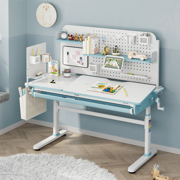 Schreibtisch-Organizer zum Anklemmen Sauda 114x68 cm Stahl [en.casa]
