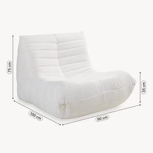 Bodensessel Kodsø 75x90x100 cm [en.casa]