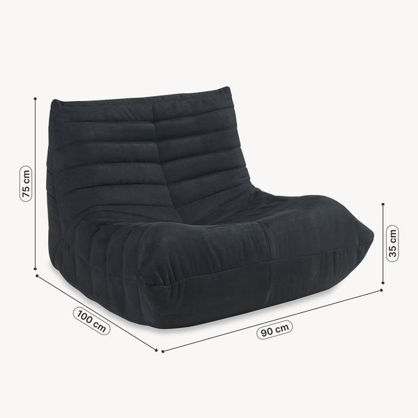 Bodensessel Kodsø 75x90x100 cm [en.casa]