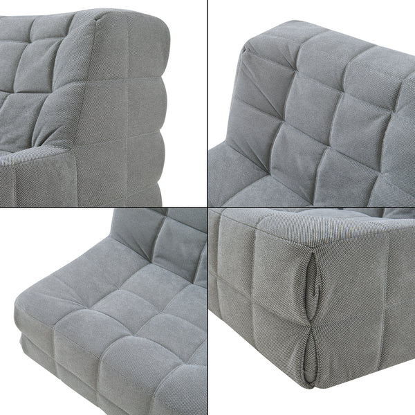 Bodensessel Koskyvn 75x90x100 cm Textil [en.casa]
