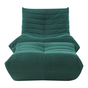 Bodensessel mit Fußhocker Kodsø 75x90x100 cm [en.casa]