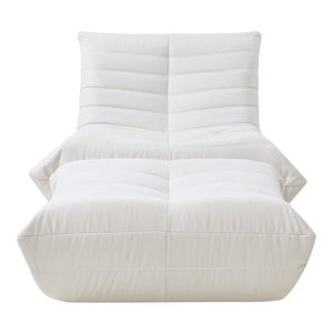 Bodensessel mit Fußhocker Kodsø 75x90x100 cm [en.casa]