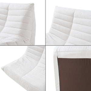 Bodensessel mit Fußhocker Kodsø 75x90x100 cm [en.casa]