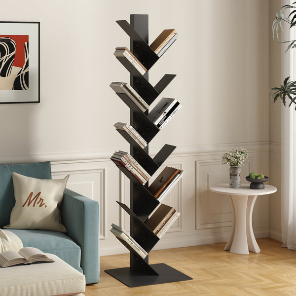 Bücherregal Eksjö Baumform [en.casa]