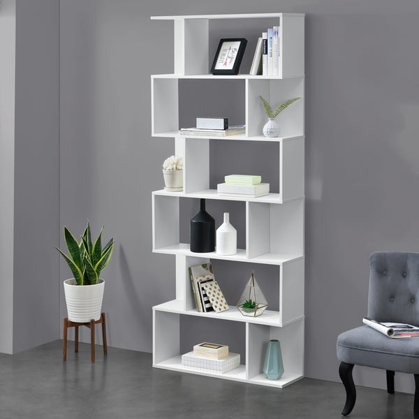 Bücherregal Borrby 192x80x24 cm in versch. Farben en.casa