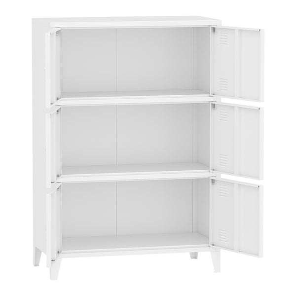 Büroschrank Hamina 113x80x40cm in versch. Farben [en.casa]