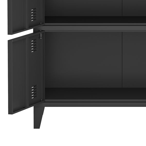 Büroschrank Hamina 80x40x82 cm in versch. Farben [en.casa]