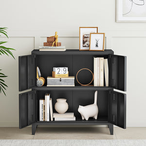 Büroschrank Hamina 80x40x82 cm in versch. Farben [en.casa]