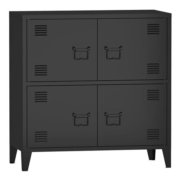 Büroschrank Hamina 80x40x82 cm in versch. Farben [en.casa]