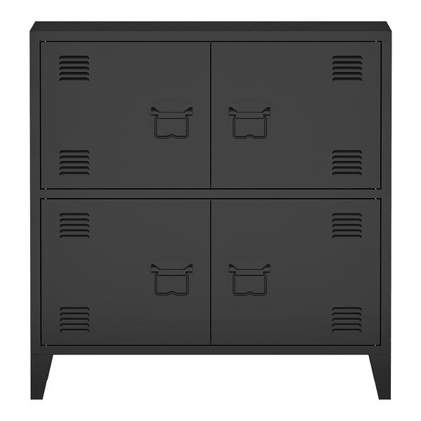 Büroschrank Hamina 80x40x82 cm in versch. Farben [en.casa]