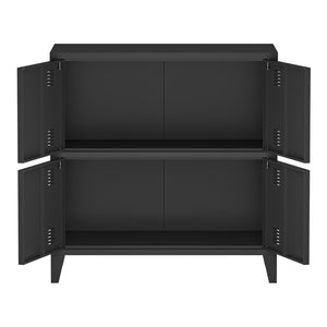 Büroschrank Hamina 80x40x82 cm in versch. Farben [en.casa]