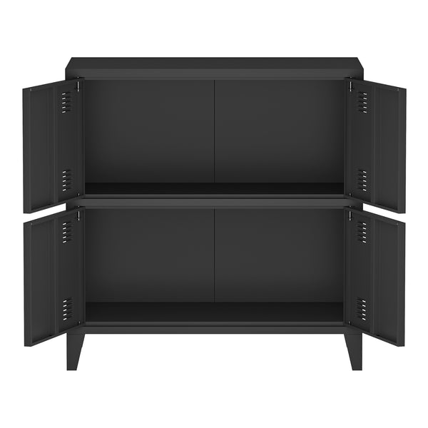 Büroschrank Hamina 80x40x82 cm in versch. Farben [en.casa]