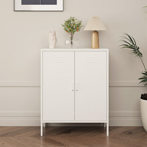 Büroschrank Pyhäranta Metall [en.casa]