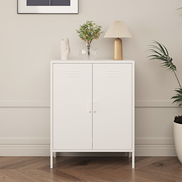 Büroschrank Pyhäranta Metall [en.casa]