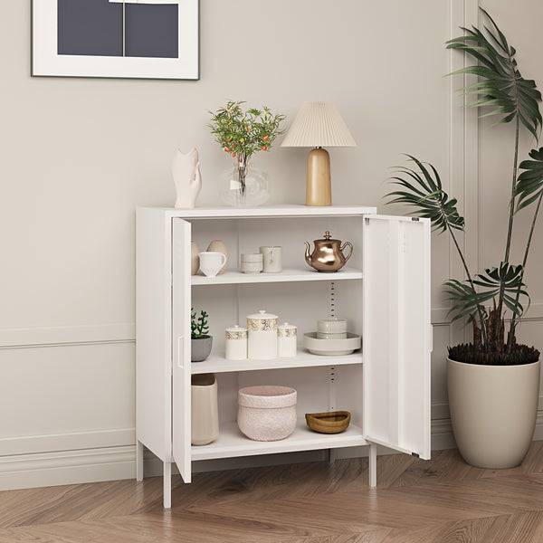 Büroschrank Pyhäranta Metall [en.casa]