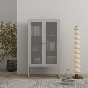 Büroschrank Sund Metall Grau [en.casa]