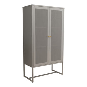 Büroschrank Sund Metall Grau [en.casa]