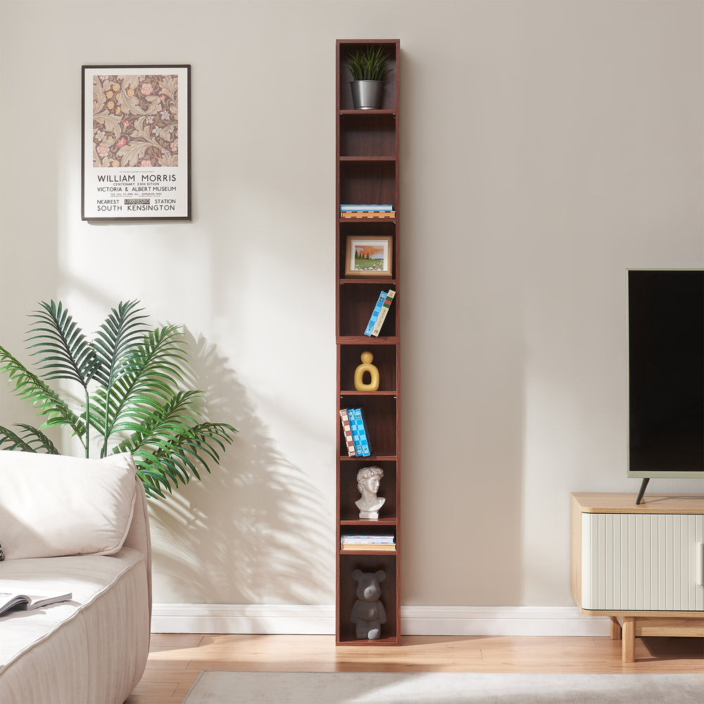 CD Regal Tynset 187x20x17 cm mit 10 Fächern [en.casa]