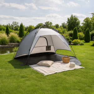 strandmuschel zelt pop up pro.tec Mullsjö Strandmuschel – Praktisch für Strand & Garten