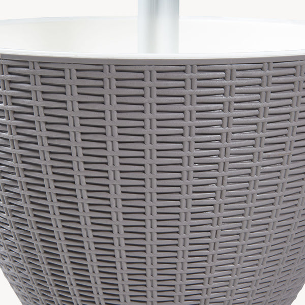 Kühltisch Atessa 58x49 cm Rattanoptik [casa.pro]