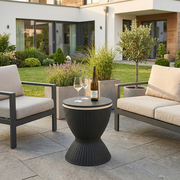 Kühltisch Atessa 58x49 cm Rattanoptik [casa.pro]