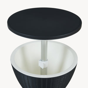 Kühltisch Atessa 58x49 cm Rattanoptik [casa.pro]
