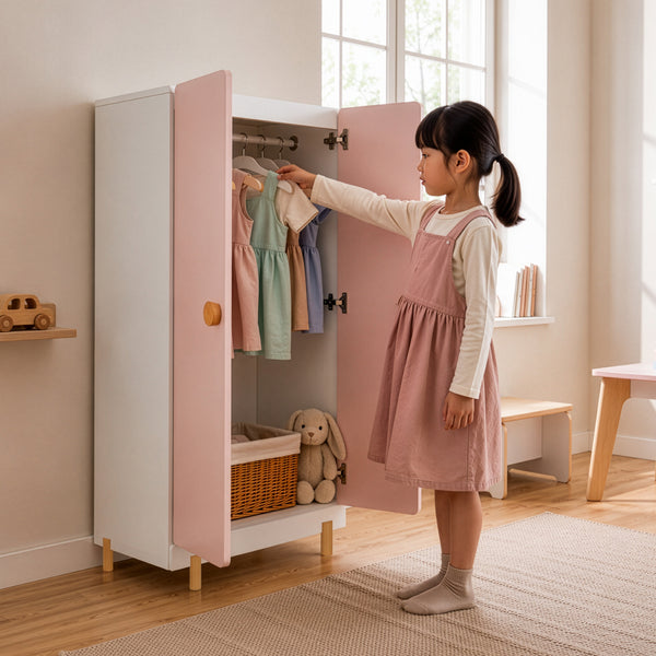 Kinderkleiderschrank Vaarentaa [en.casa]