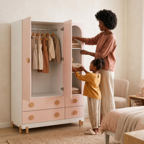 Kinderkleiderschrank Vaarentaa [en.casa]