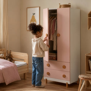 Kinderkleiderschrank Vaarentaa [en.casa]